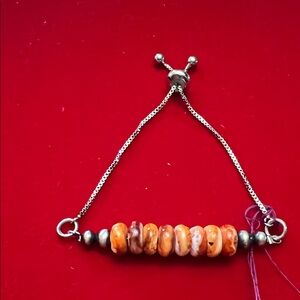 Spiny Oyster  Beaded Bracelet